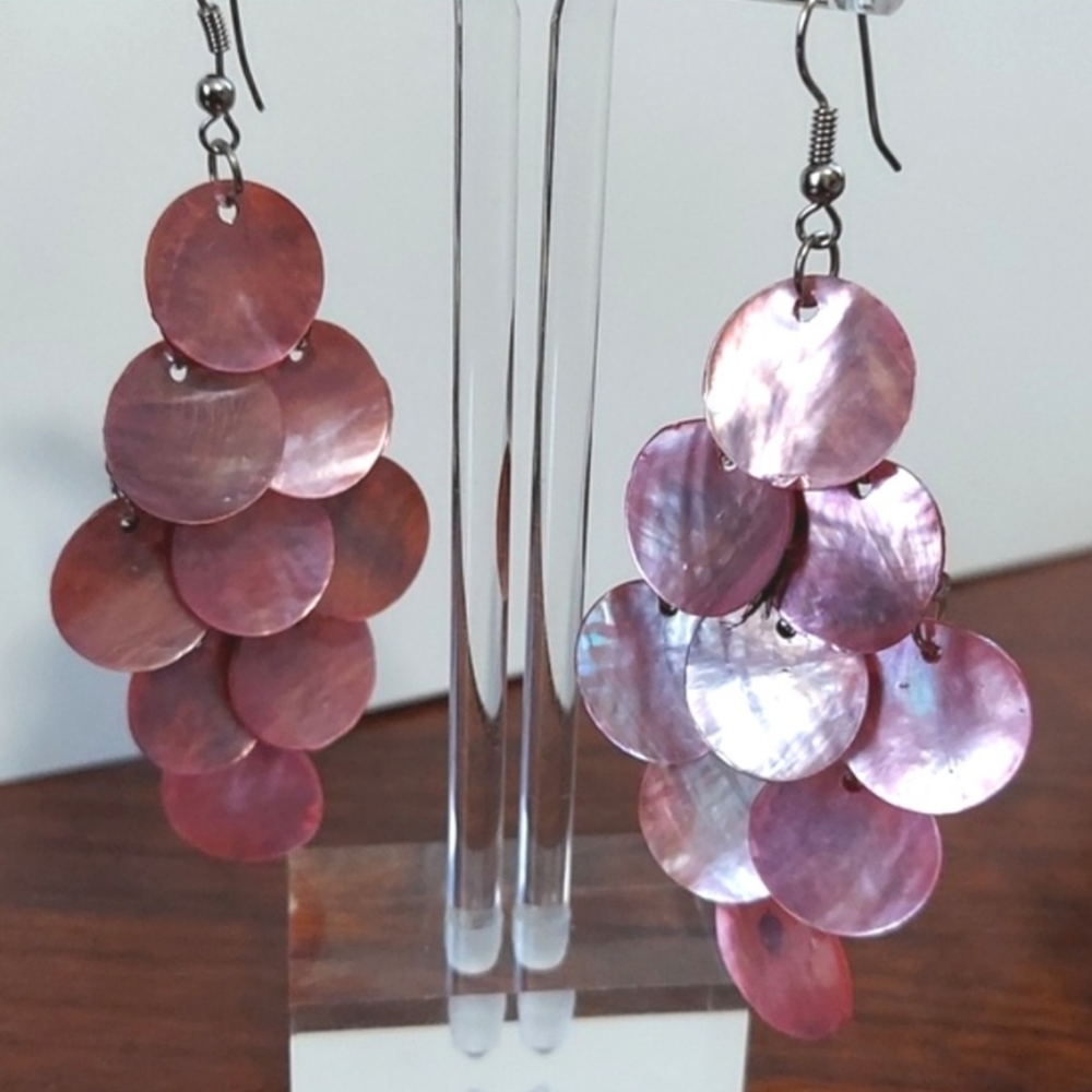 Shell Waterfall Earrings - image 2